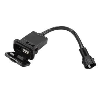1 БР. конектор за интерфейс USB зареждане, за мотоциклет, порт импулс зареждане, черна пластмаса за CFMOTO 450SR SR450 800NK 800 NK