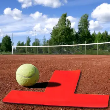 1 комплект Маркери линии бейзболна площадка Маркери за маркиране на границите на спортни площадки Комплект мини-разметок границите на тенис корта, за да пиклбола