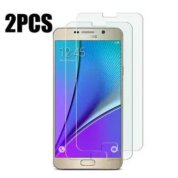 2 елемента Стъкло За Galaxy Note На 5 Протектор на екрана от закалено Стъкло Защитно фолио За Samsung Galaxy Note5 N920A N9200 SM-N920 N920C