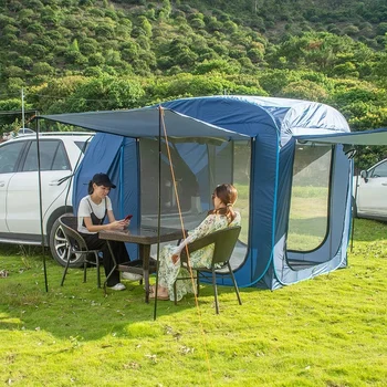 200 см Задната част на палатката колата Автомобили палатка за нощуване на открито в Задната част на Палатка за къмпинг Опашката на Колата Водоустойчив Палатка за нощуване на открито