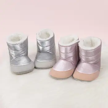 2023 Нови зимни обувки за новородени, удебелена водоустойчив нескользящая топло подметка, Мека обувки за момичета и момчета, за малки деца