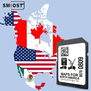 SMIOST Карти на Северна Америка, Навигационен Софтуер SD-Карта за Cadillac CT5 2020-2023 Актуализиране на Колата си 8678-0809 Аксесоари Безплатна Доставка