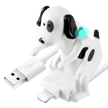 USB кабел, забавно зарядно устройство за гърбав кучета за iPhone 13/12/11 и не само, бързо зарядно устройство за движещи се изпъстрени с кучета, USB кабел