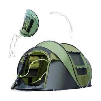 Автоматична Быстрораскрывающаяся Палатка за 3-4 човека Водоустойчив Туристическа Палатка на Къмпинг Домашна Градинска Шатра туризъм