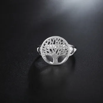 Годежен пръстен от сребро 925 проба, фини пръстени за жени и мъже размер на 7-10 елегантен модерен парти сватбена украса на Празнични подаръци