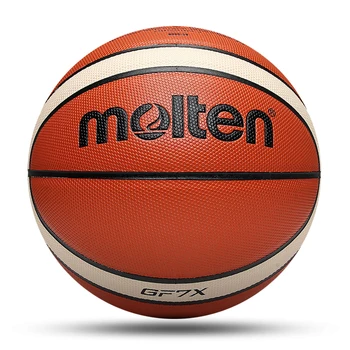 Гореща Разпродажба Баскетболна топка Molten Официален Истински Тренировъчен топка за възрастни В помещението Размер на 7 на Топка за баскетбол от мека кожа baloncesto GF7X