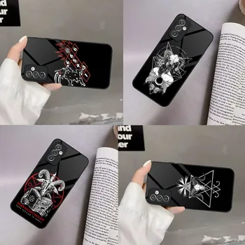 Демоничните Сатанински Калъф За мобилен Телефон Samsung S23 S30 S20 S21 S22 S9 S10E Note 20 10 Pro Ultra Plus Стъклена Обзавеждане по Делото