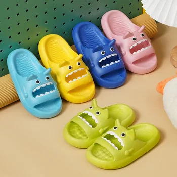 Детски пантофи за момчета и момичета Удобни летни детски улични плажни сандали с шарени детски Детски обувки за баня от PVC нескользящая