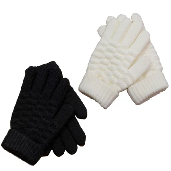 Детски ръкавици за пръсти, меки и еластични топли ръкавици за игра и каране на ски в подарък