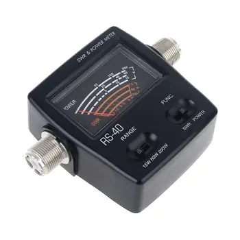 Електромера КСВ NISSEI RS-40 за HAM Мобилен Радио Измерена КСВ 144/430 Mhz 200 W RS40 VHF UHF Измерител за Преносими Радиостанции
