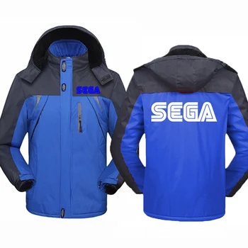 Есенно-зимния мъжки дъждобран Sega 2023 с нов принтом, здраво дъждобран с принтом, водоустойчив и приятна градинска удобно облекло.