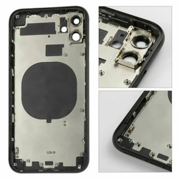 За iPhone 8 XR XS max 11 11 Pro делото Рамка Защитен калъф за носене капак на отделението за батерията