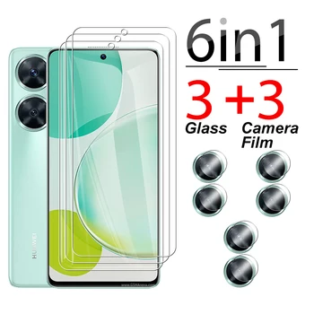 защитно стъкло 6в1 За Huawei nova 11 11i Lens Screen Protector 10 9 SE 8и 7 Y91 Y90 Y70 Y71 Enjoy 60X 50Z 50 Y6P P40 Капитан 60