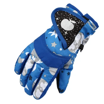 Зимни детски ръкавици, мъжки и женски водоустойчив, дебели и топли ръкавици за колоездене, каране на кънки и ски на открито