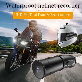 Камера за каска 2K WiFi с двойно UHD резолюция, Носен помещение за велосипеди 2K, водоустойчив за мотоциклет, video recorder, video recorder Vlog, Видео