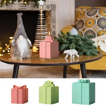 Коледен Подарък Кутия Формата За Свещите е Лесна За Използване и Стилна Форма За Стопи Очарователен Мултифункционална 3D Форма За Коледни Свещи на Коледно Парти