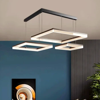 Модерна проста полилей за всекидневната, вътрешно осветление, тавана лампа, окачена лампа, led полилей за всекидневната, вътрешно осветление.