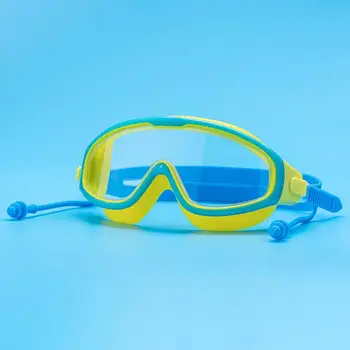 Модни очила за водни спортове в голяма рамка с затычками за уши, очила с регулируема защита от замъгляване