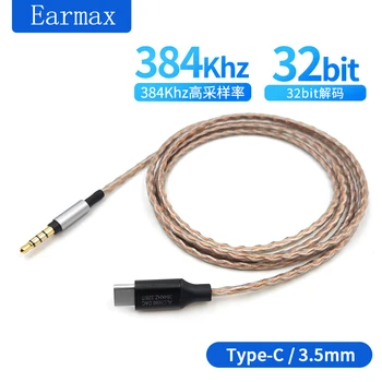 Нов кабел за слушалки 6N OCC HiFi Type-c до 3,5 мм Realtek ALC 5686 КПР за Sony MDR-1A 1000XM2345 За декодиране ATH SR5 32bit 384 khz