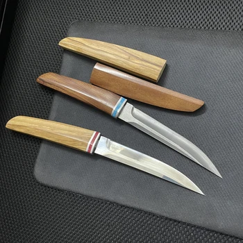 Нов ловен нож с остър нож, тактически ножове Bushcraft Camping EDC Инструмент за оцеляване в японски стил, мъжки нож, коледен подарък