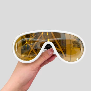 Нови модни очила Дамски слънчеви очила луксозна марка Големи размери Елегантни дамски слънчеви очила Улични дизайнерски vintage слънчеви очила