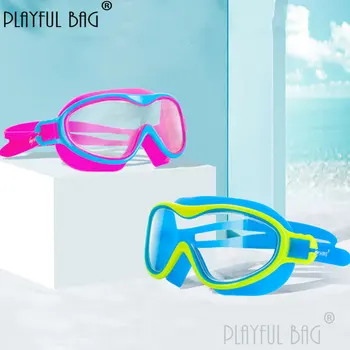 Очила за плуване за момичета и момчета от силикон водоустойчив фарове за Детски HD очила за гмуркане в голяма рамка E181