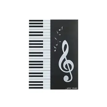 Папка с нотки на 4 страници, особено за пиано музика, папка с партитури, Гладка Подобрена папка с ноти, Клавишни инструменти C1O4