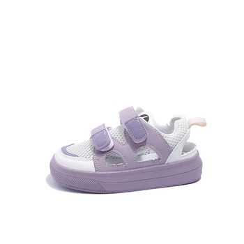 Парусиновая обувки за момичета и момчета; сезон пролет-есен; ежедневни детски обувки за бебета; Удобна студентски обувки подметка с защита от подхлъзване;