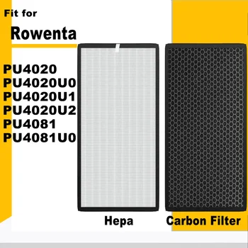 Подмяна на HEPA и Въглероден Филтър XD6074U0 XD6065U0 за въздушен филтър Rowenta PU4020 PU4020U0 PU4020U1 PU4020U2 PU4081 PU4081U0