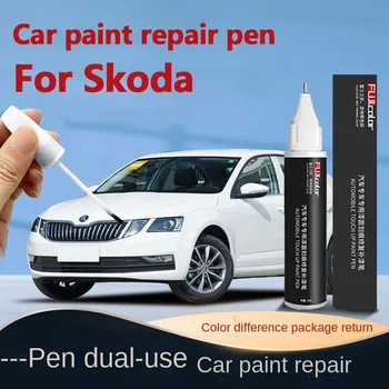 Подходящ за ремонт на боята на Skoda с драскотини Octavia Rapid RS Superb Kamiq Rapid Kodiaq подкрашивающая дръжка бял маркер спиди paint
