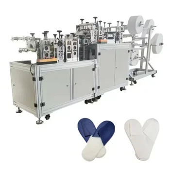 Полноавтоматическая машина за производство на еднократна употреба тапочек Високопроизводителния ултразвукова машина за производство на хотелски тапочек от нетъкан текстил за обувки