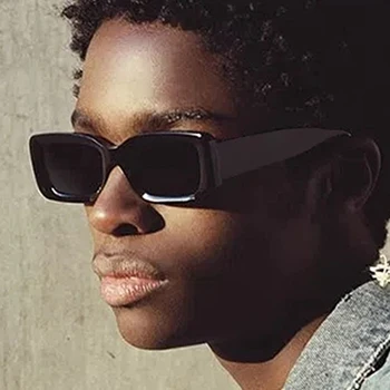 Ретро Квадратни Слънчеви Очила Мъжки Маркови Дизайнерски Vintage Слънчеви Очила Мъжка Мода Правоъгълник На Открито Нюанси Oculos De Sol