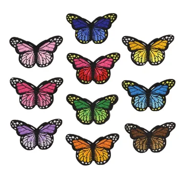 Серия Пеперуди Комбинация Икона на Насекомото Бродирани Мультяшная Плат Рокля Тъканни Етикети САМ Животни Играчки Панталони Ивици Апликация