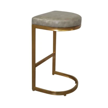 Стол промишлен дизайн, дърво, минимализъм, Лукс, Злато, Кухненски бар столове, Скандинавски стол, Промишлена мебели