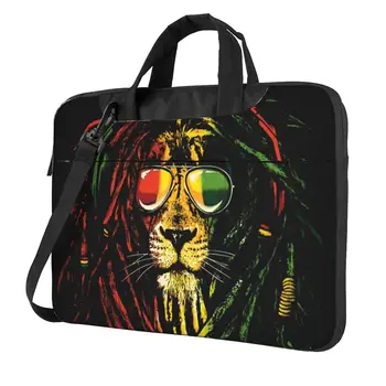 Чанта Bob Marley, чанта за лаптоп, статуетка на главата на лъв, преносим портфейл, чанта 13 14 15 15,6 е Забавна за Macbook Air Pro, чанта за компютър Asus